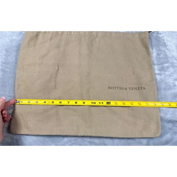 Bottega Veneta Tan Cotton Drawstring Dust Bag 18X14.75 Made in Italy - Picture 3 of 6